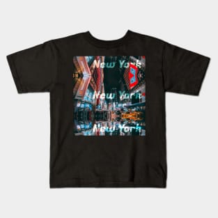 New York, USA, United States of America Timesquare Kids T-Shirt